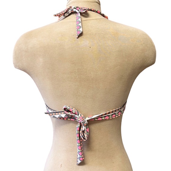 Victoria’s Secret Bikini Top Swimsuit Swim Halter Neon L Large - Picture 3 of 7